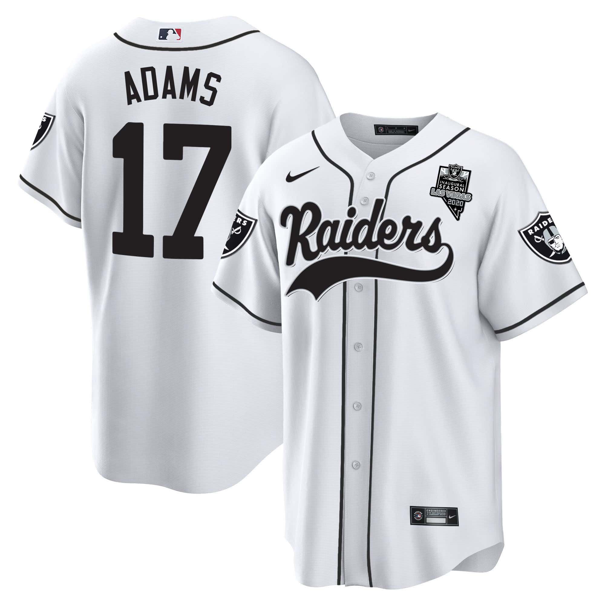 Men Oakland Raiders #17 Adams White 2024 Nike Vapor Baseball NFL Jersey